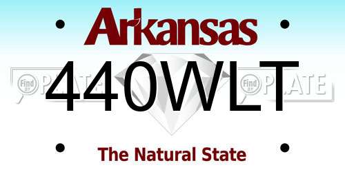 440WLT Arkansas License Plate