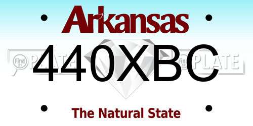 440XBC Arkansas License Plate