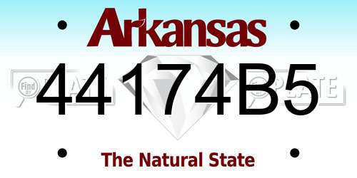 44174B5 Arkansas License Plate