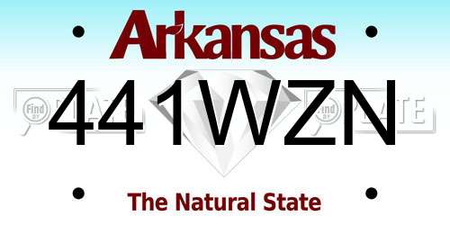 441WZN Arkansas License Plate