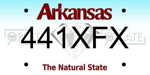 441XFX Arkansas License Plate