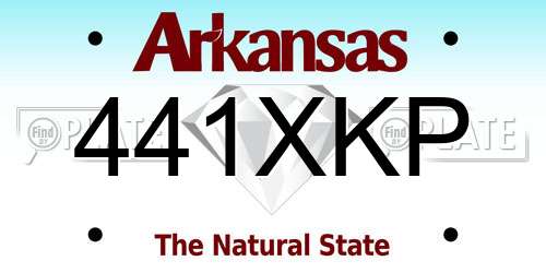 441XKP Arkansas License Plate