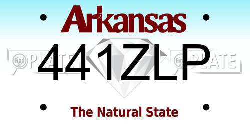 441ZLP Arkansas License Plate