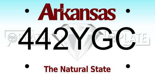 442YGC Arkansas License Plate