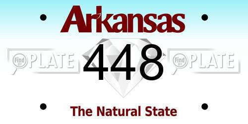 448 Arkansas License Plate