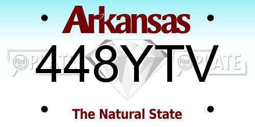448YTV Arkansas License Plate