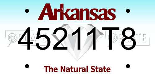 45211T8 Arkansas License Plate