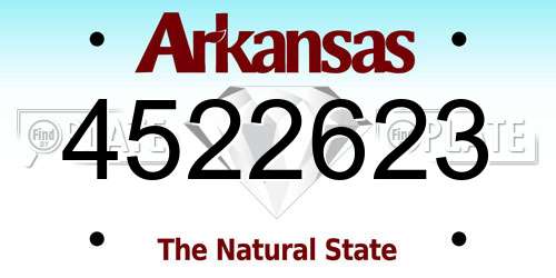 4522623 Arkansas License Plate