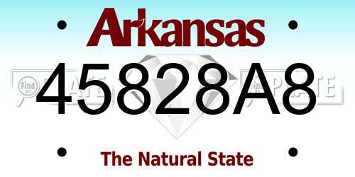 45828A8 Arkansas License Plate