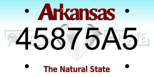 45875A5 Arkansas License Plate