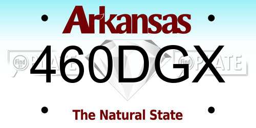 460DGX Arkansas License Plate
