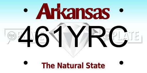 461YRC Arkansas License Plate