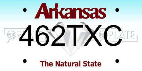 462TXC Arkansas License Plate