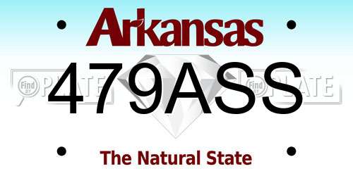479ASS Arkansas License Plate