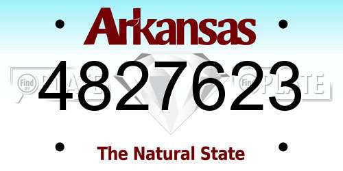 4827623 Arkansas License Plate