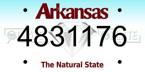 4831176 Arkansas License Plate