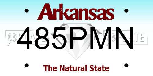 485PMN Arkansas License Plate