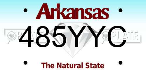 485YYC Arkansas License Plate