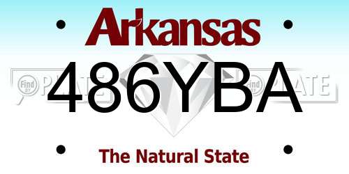 486YBA Arkansas License Plate