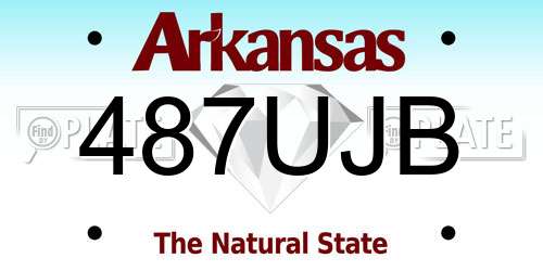 487UJB Arkansas License Plate