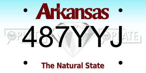 487YYJ Arkansas License Plate