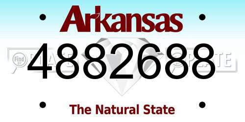 4882688 Arkansas License Plate