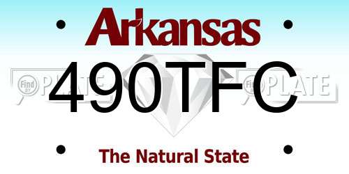 490TFC Arkansas License Plate