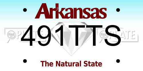 491TTS Arkansas License Plate