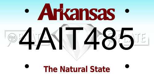 4AIT485 Arkansas License Plate