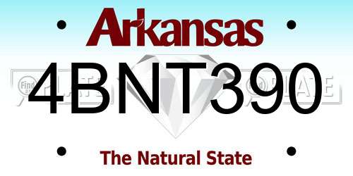 4BNT390 Arkansas License Plate