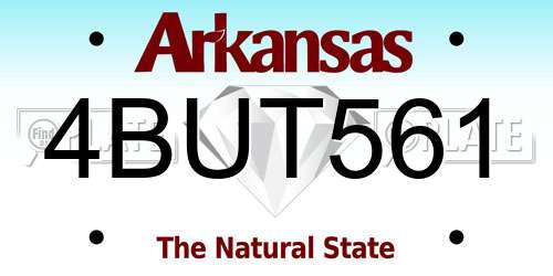 4BUT561 Arkansas License Plate