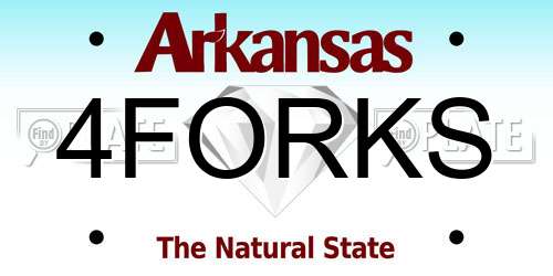 4FORKS Arkansas License Plate
