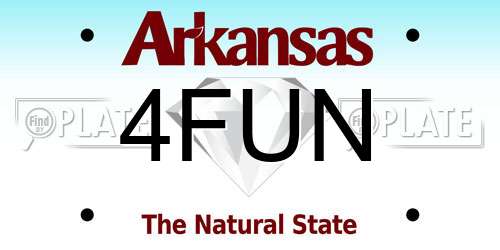 4FUN Arkansas License Plate