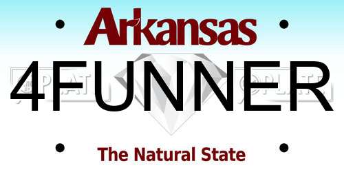 4FUNNER Arkansas License Plate