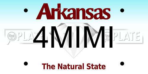 4MIMI Arkansas License Plate
