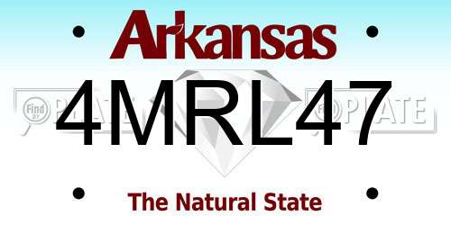 4MRL47 Arkansas License Plate
