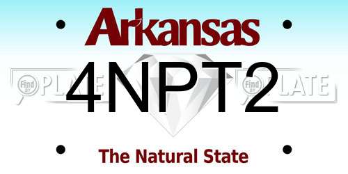 4NPT2 Arkansas License Plate