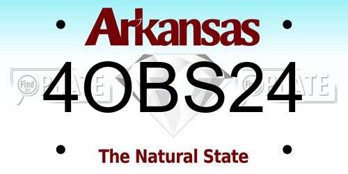 4OBS24 Arkansas License Plate
