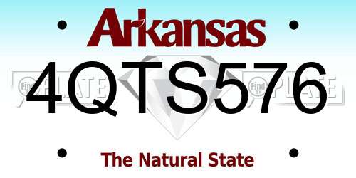 4QTS576 Arkansas License Plate