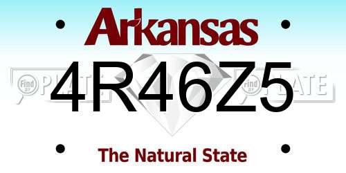 4R46Z5 Arkansas License Plate