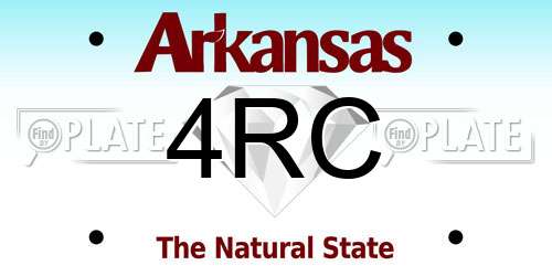 4RC Arkansas License Plate