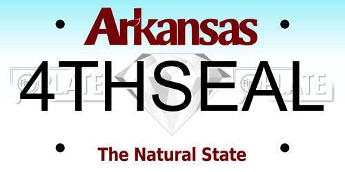 4THSEAL Arkansas License Plate