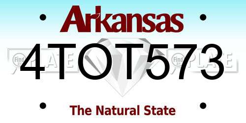 4TOT573 Arkansas License Plate