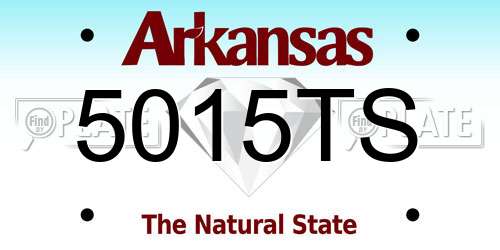 5015TS Arkansas License Plate