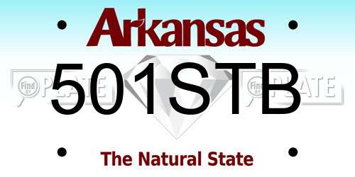 501STB Arkansas License Plate
