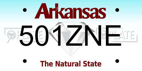 501ZNE Arkansas License Plate