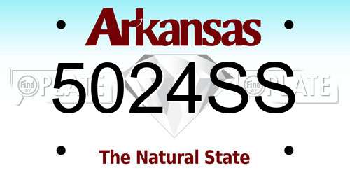 5024SS Arkansas License Plate