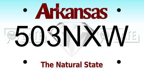 503NXW Arkansas License Plate