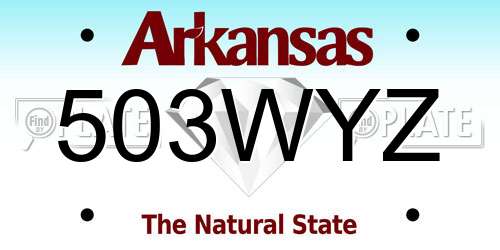 503WYZ Arkansas License Plate