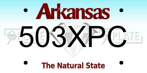 503XPC Arkansas License Plate